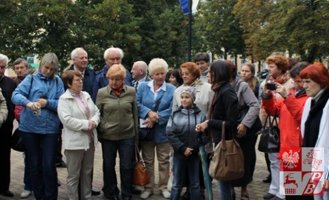 Grupa działaczy ZPB z Mińska podczas zwiedzania Połocka