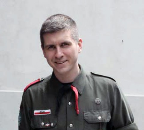 Daniel Górnicki, autor artykułu "Akcja Paczka dlaczego harcerze jadą na Wschód", fot.: ZHR