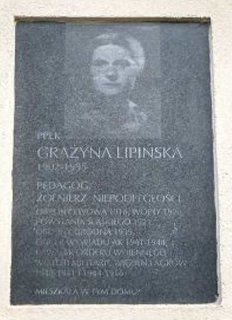 Tablica pamiątkowa na pl. Przymierza w Warszawie, fot.: http://klubprzyjaciolfilmugrodno1939.wordpress.com/
