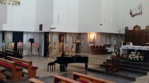 Wnętrze kościoła pw. Świętej Rodziny w Lublinie, fot.: Facebook.com