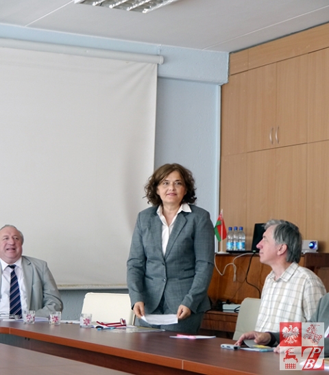 Przemawia Urszula Doroszewska, dyrektor Instytutu Polskiego w Mińsku