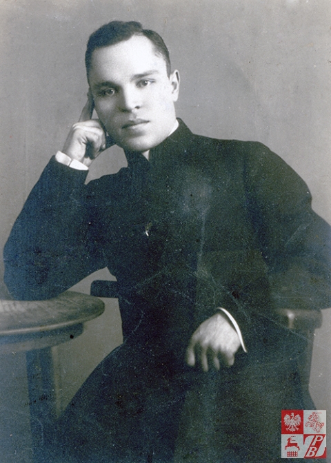 Ks. Kazimierz Tomkowicz, młodszy brat Karola, jako kleryk Wyższego Seminarium Duchownego w Wilnie